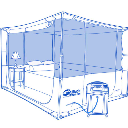 hoogtetent - XL cubicle tent